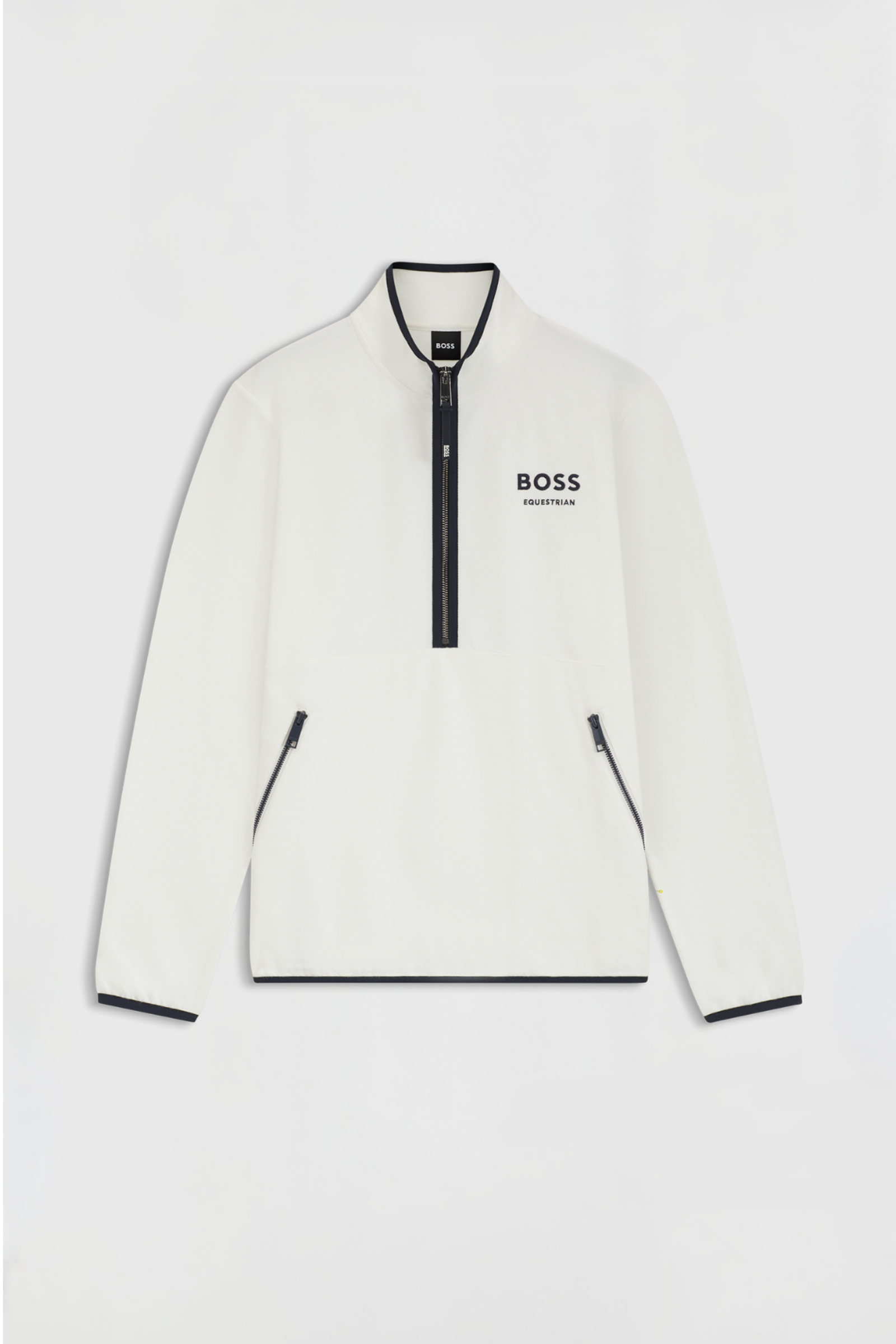 Soft Cream Boss Fedora dam Felpa halvdragkedja