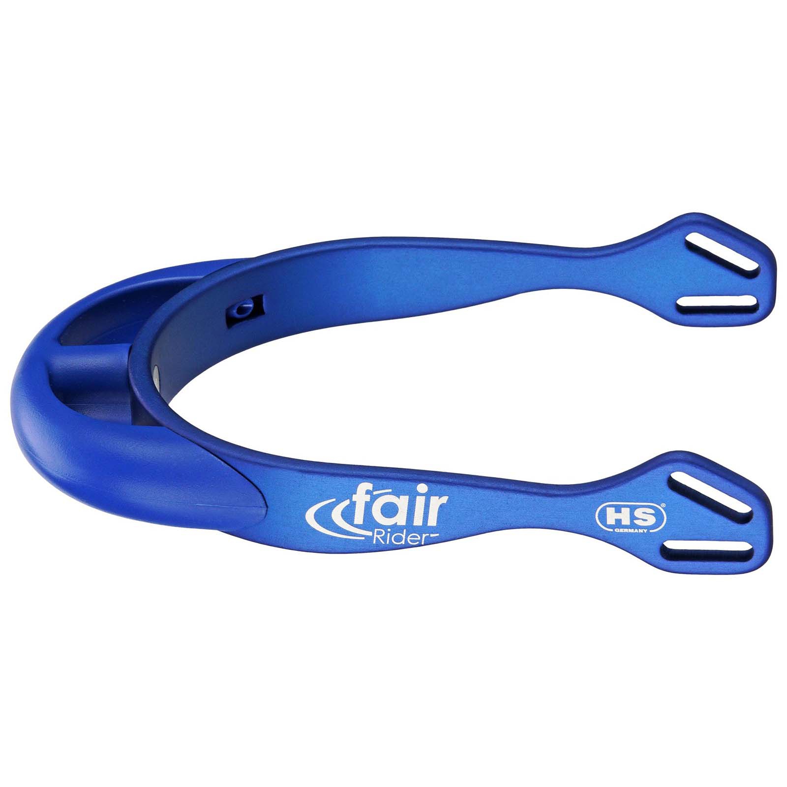 Blue/Blue Sprenger FairRider Aluminum Spurs med rundad hals 20mm