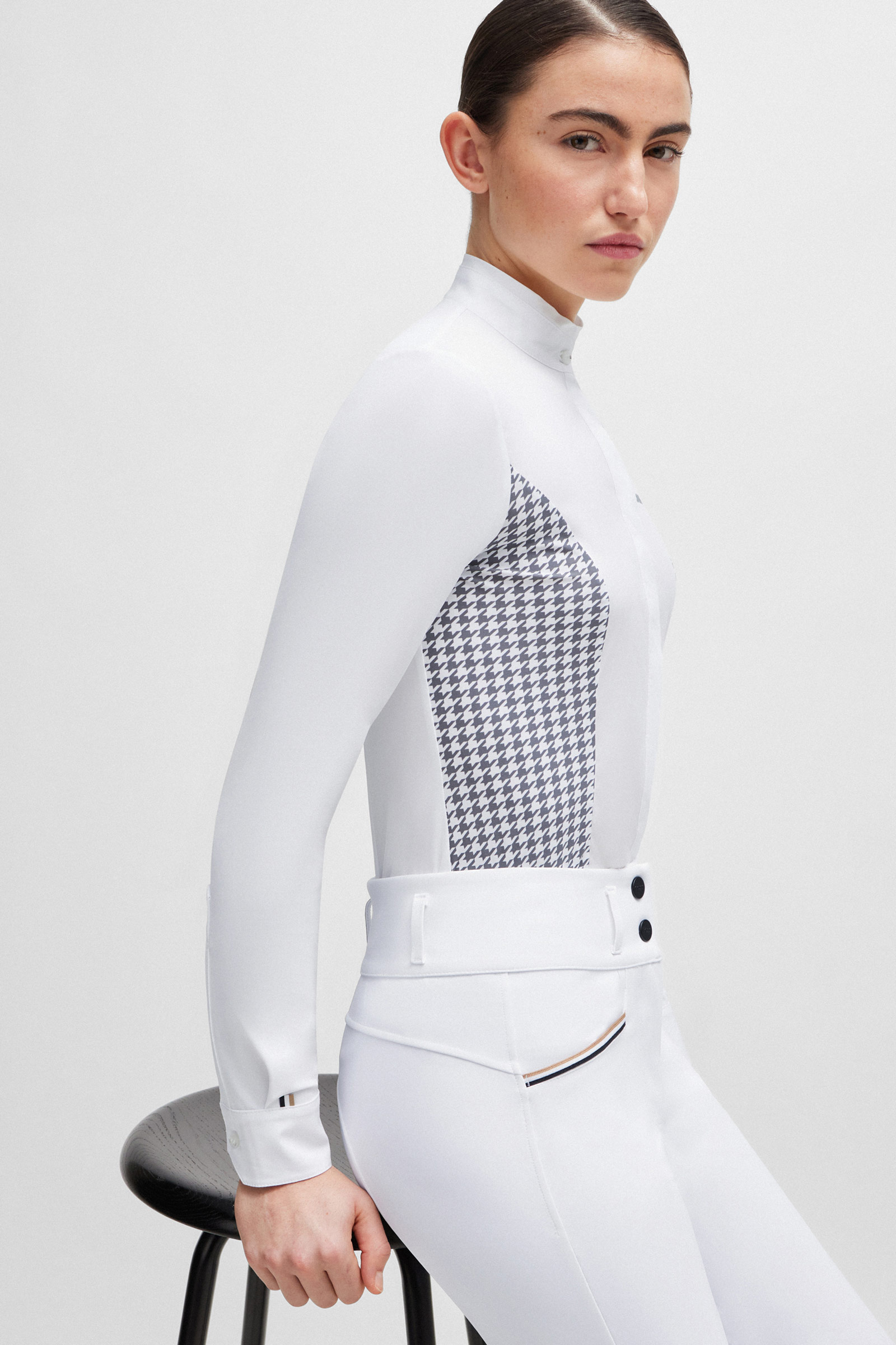 Boss Emma showblus Houndstooth