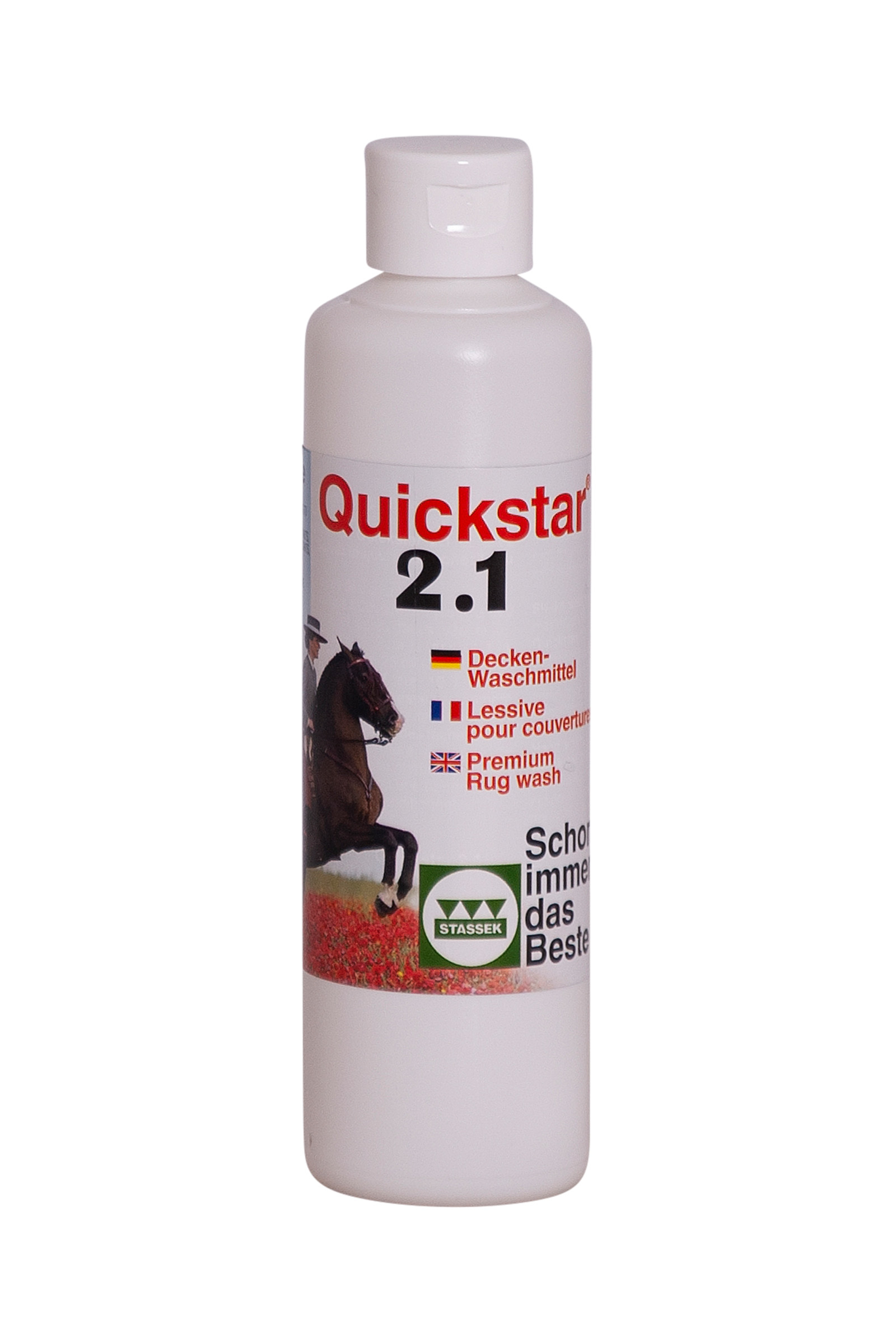 Stassek Quickstar 2.1 Premium Tvättmedel för täcken och sadelunderlägg, 250 ml