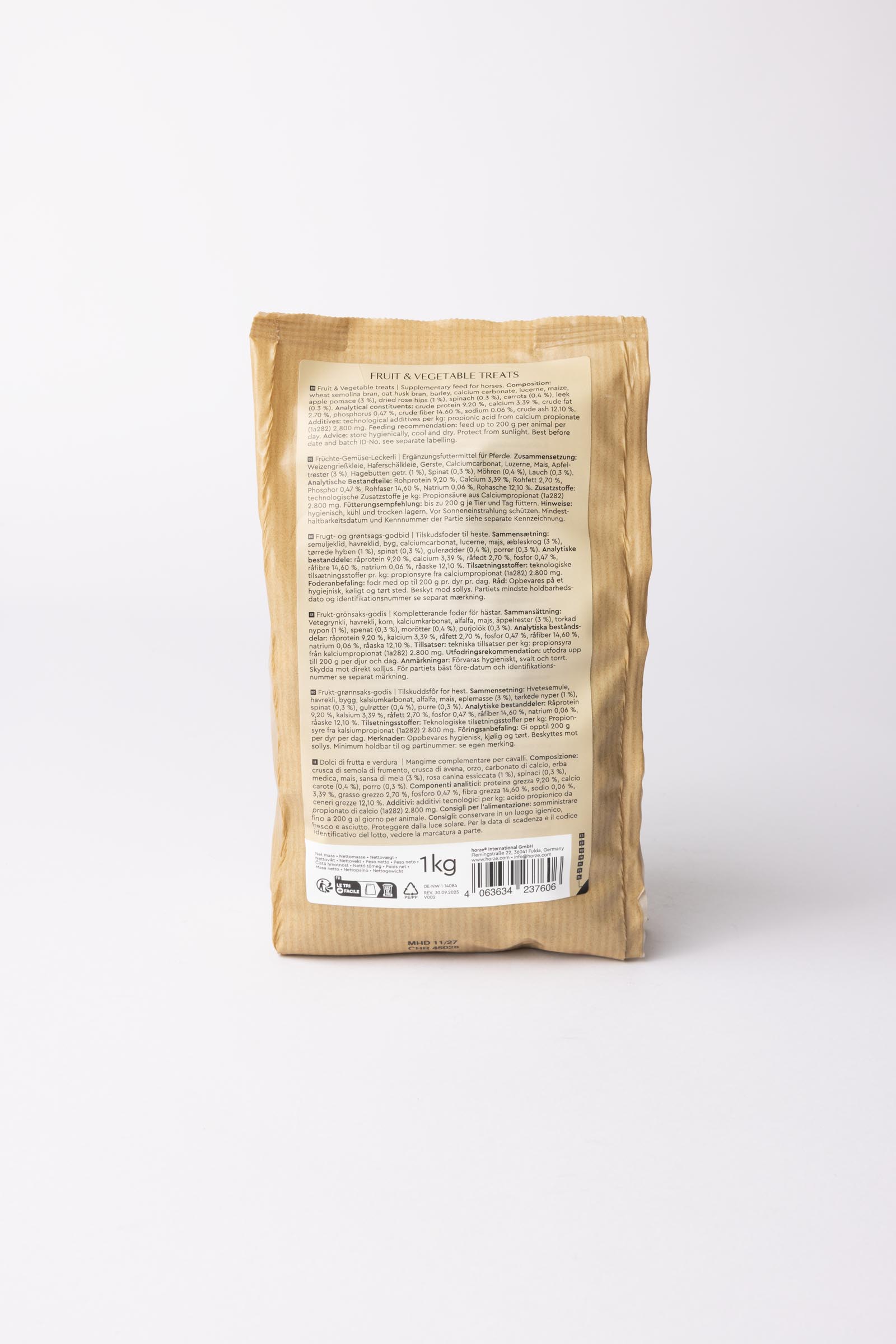 Horze Biscuits frukt & gr&ouml;nsaker, h&auml;stgodis 1 kg