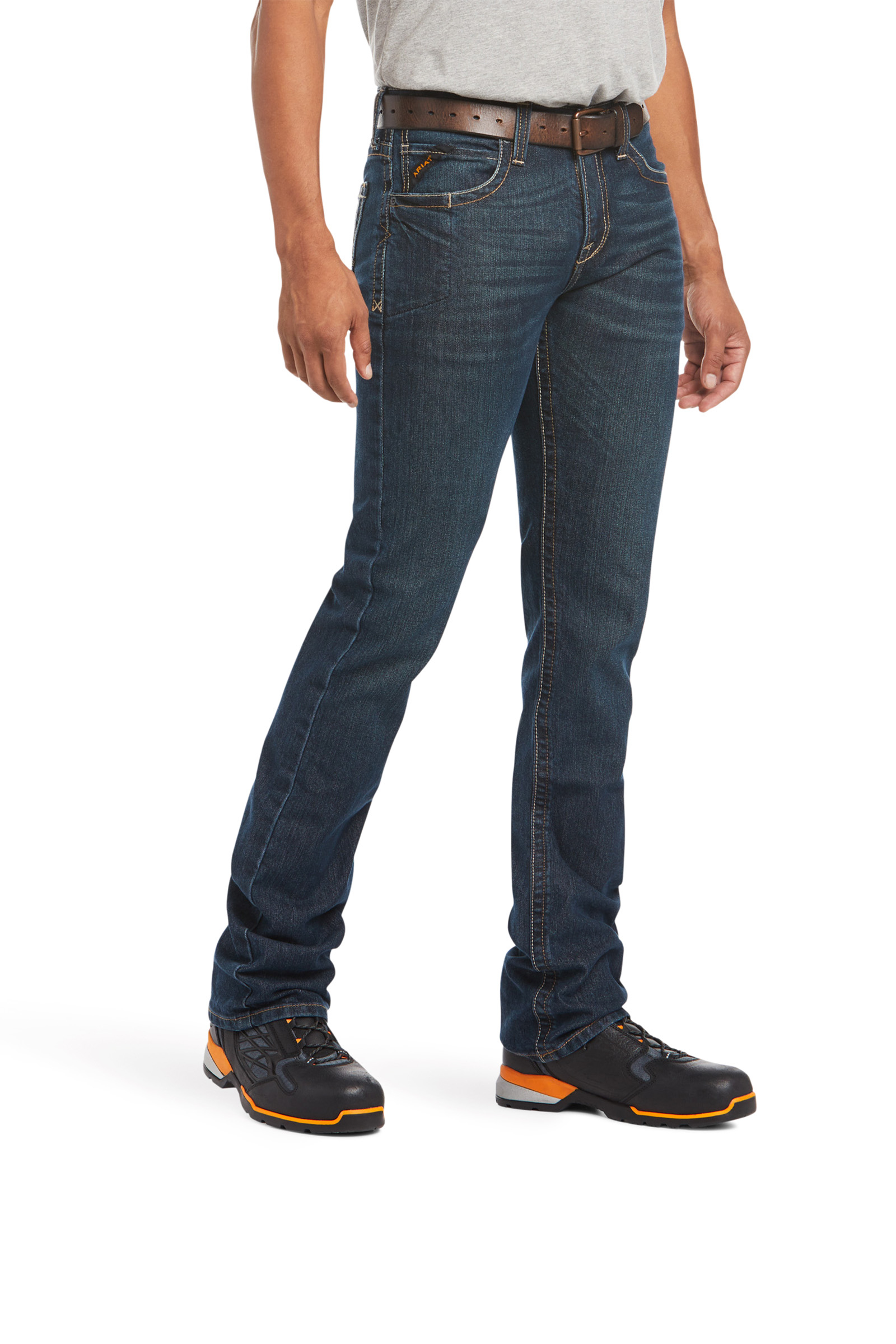 Ariat Rebar M7 Slim Durastretch Jeans f&ouml;r herr med raka ben