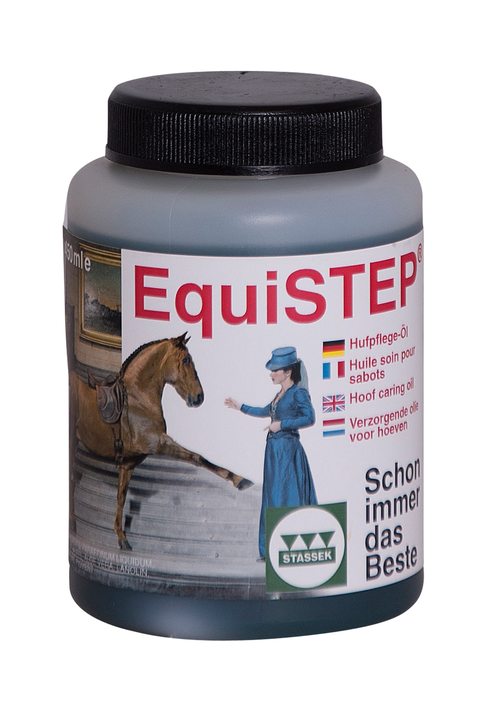 Stassek Equistep hovolja, refillflaska (utan pensel), 450 ml