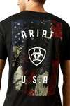 Ariat Faded Bull herr t-shirt