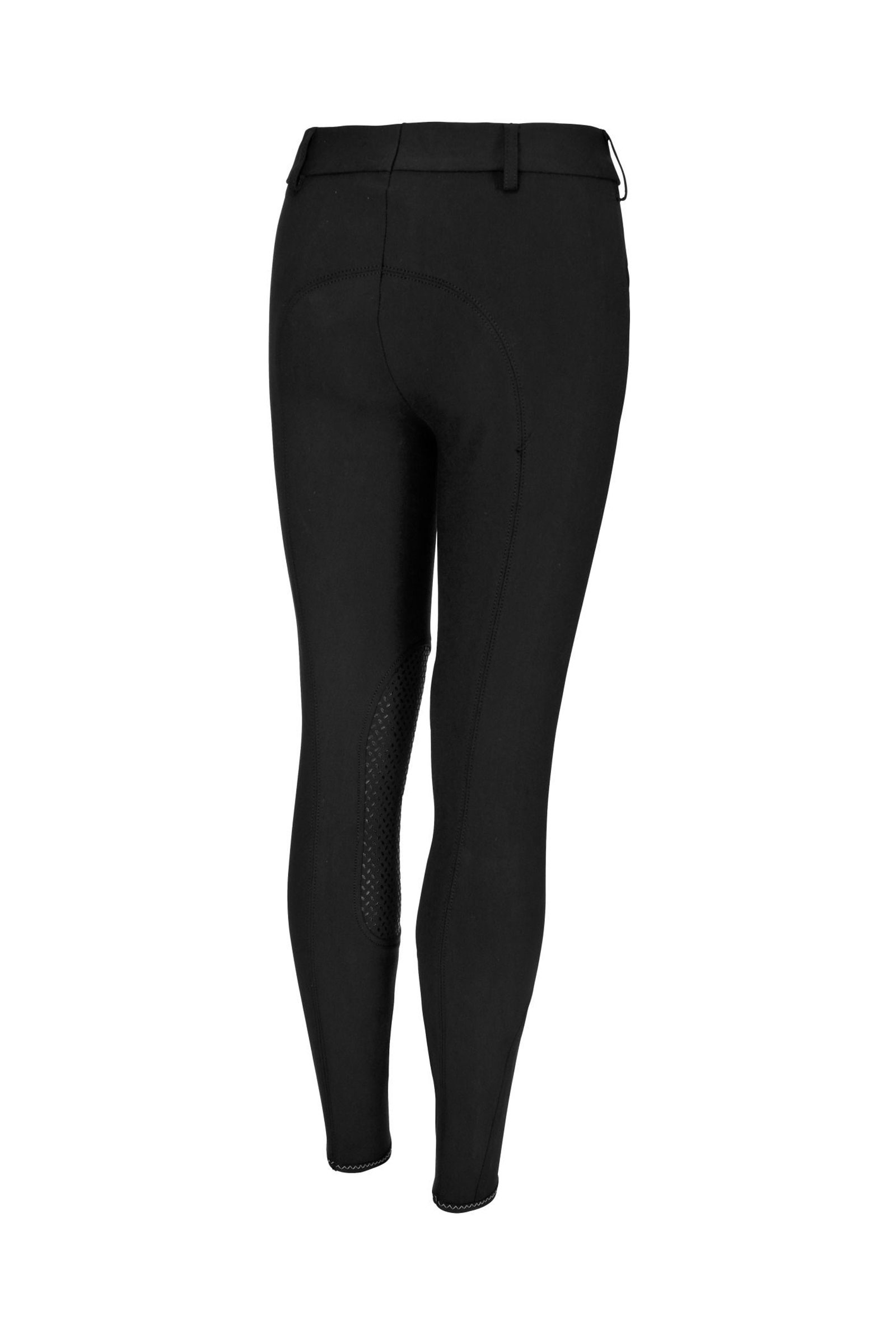 Black Pikeur Brooklyn Grip Kids knäskodda ridbyxor