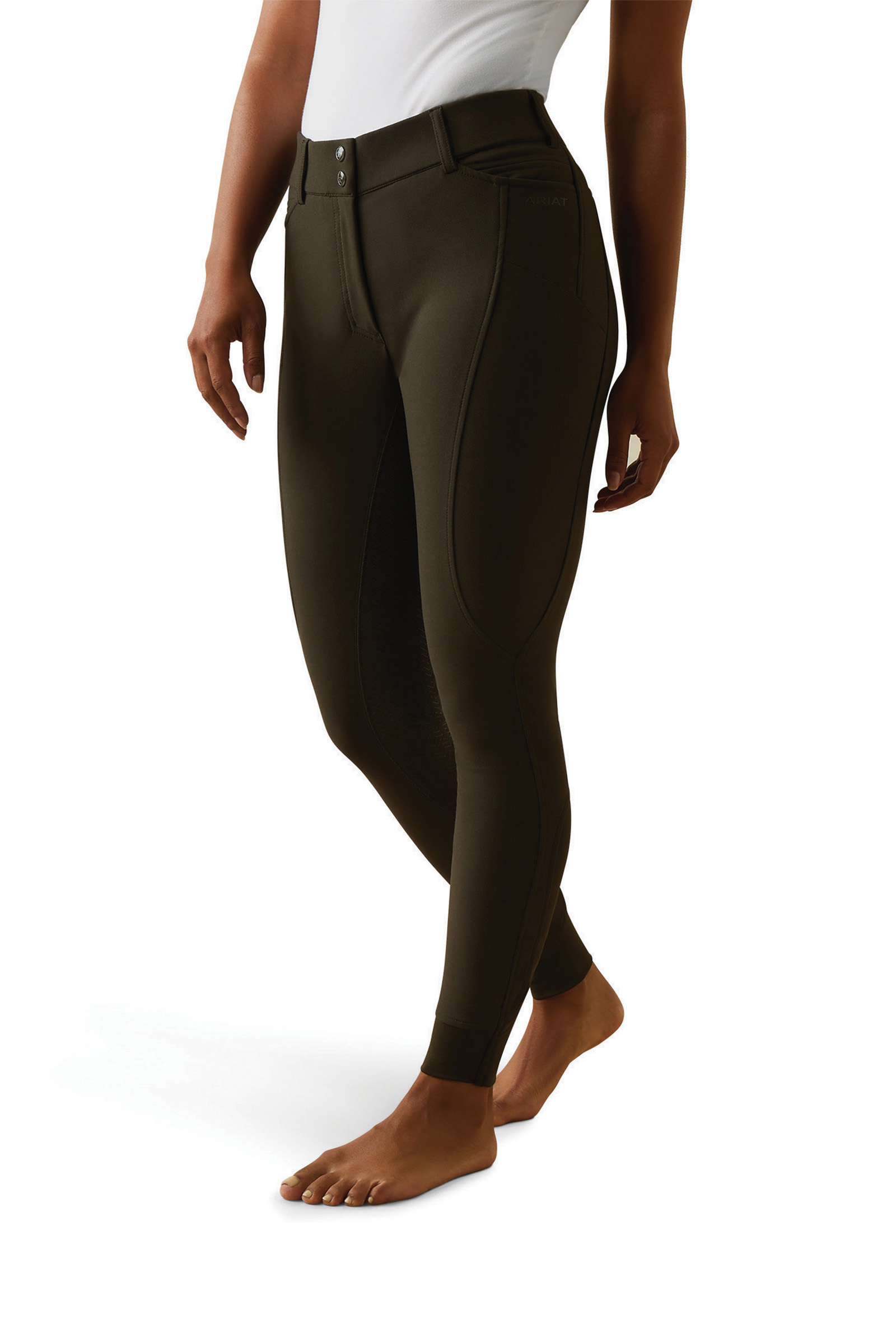 Racing Green Ariat Prelude ridbyxor med helskodd f&ouml;r dam