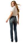 Ariat R.E.A.L. Mid Rise Stretch Icon Stackable Straight Leg Mid-rise stretch jeans f&ouml;r dam med raka ben