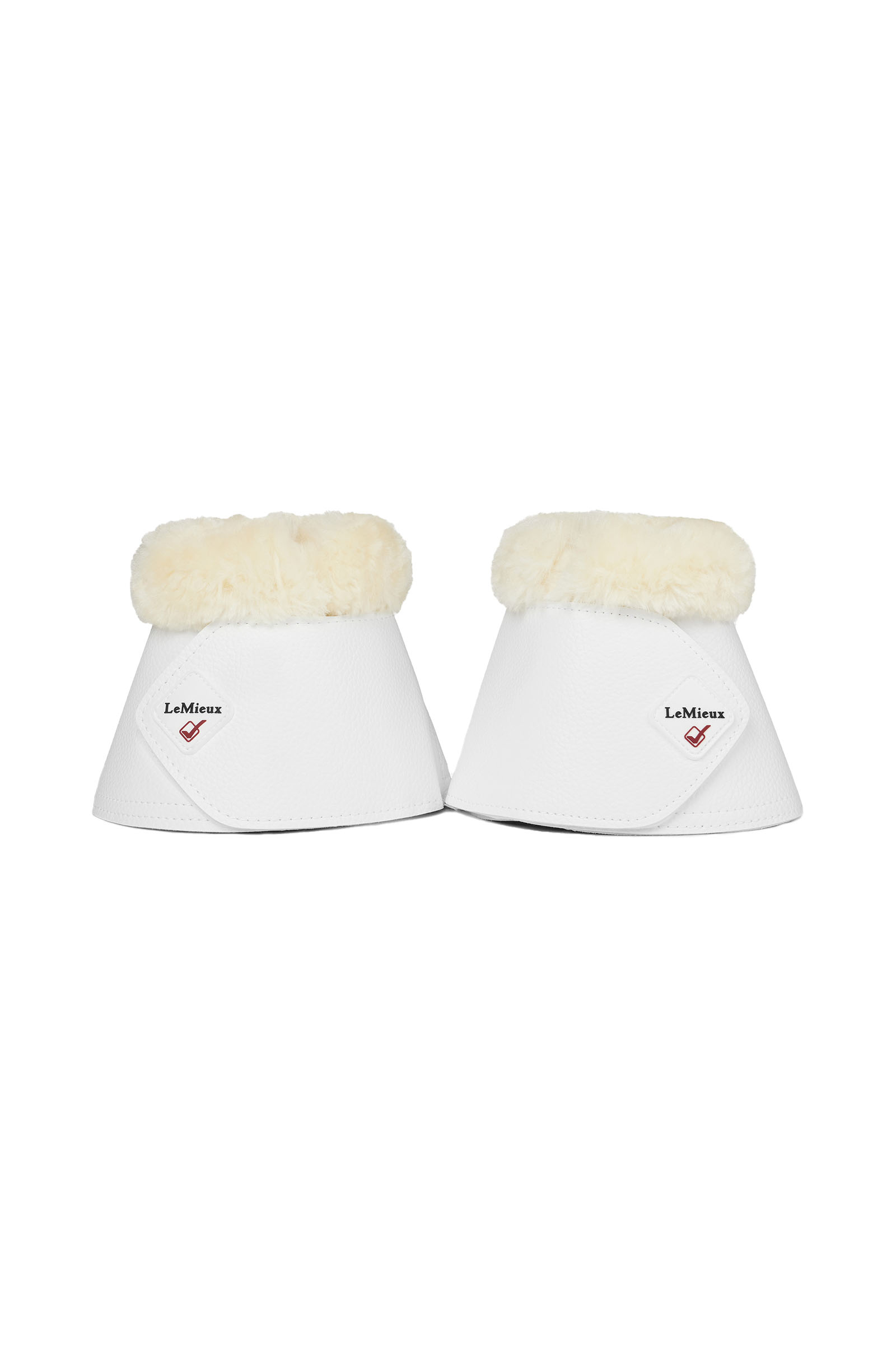 White/Natural LeMieux Fleece WrapAround boots