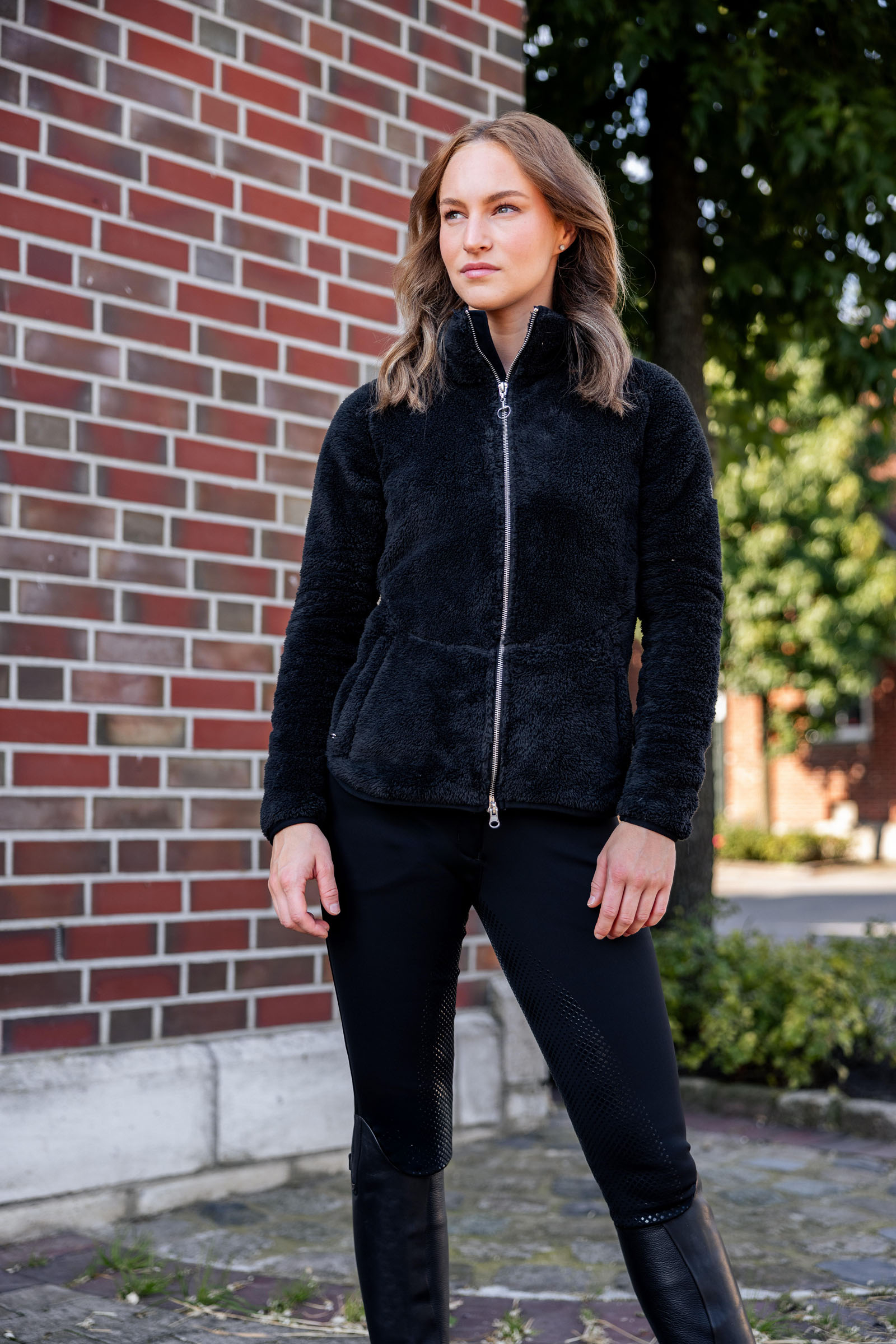 Horze Merida jacka i teddyfleece för dam