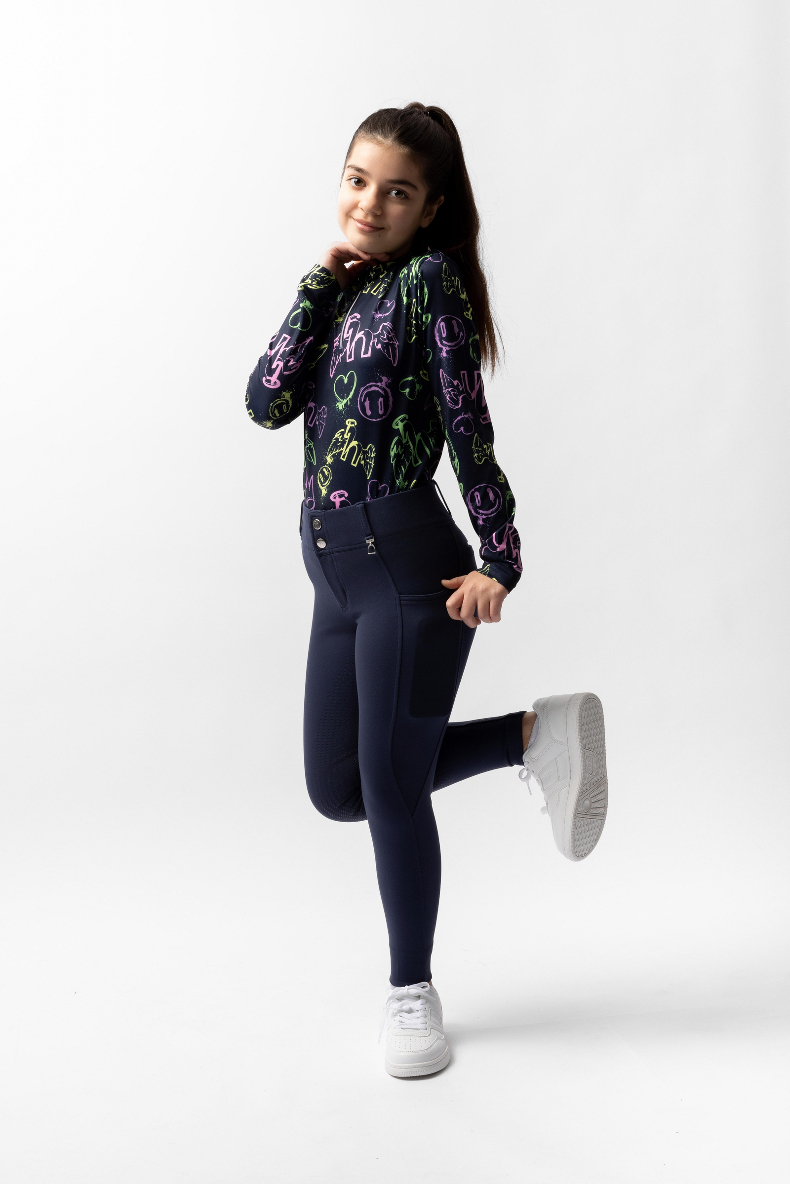 Horze Mira Barn helskodda ridbyxor