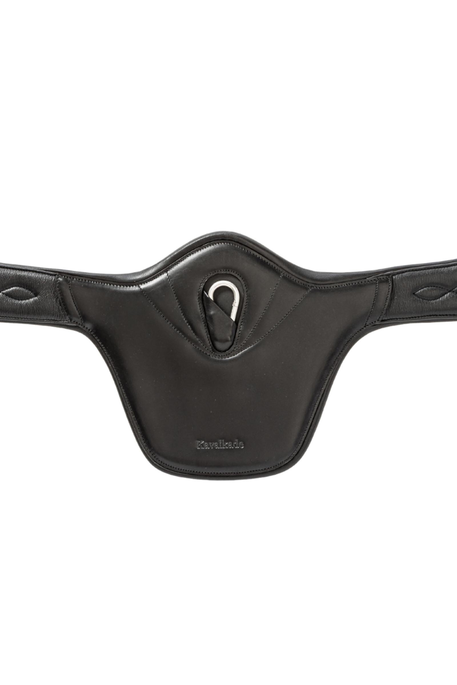 Kavalkade Julius mjuk l&auml;der magplatta sadelgjord med res&aring;r