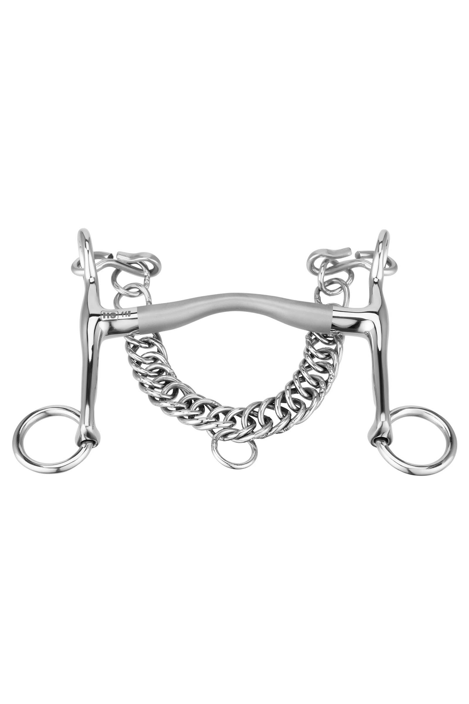 Sprenger Satinox kandarbett, 12 mm, med 5 cm sk&auml;nklar