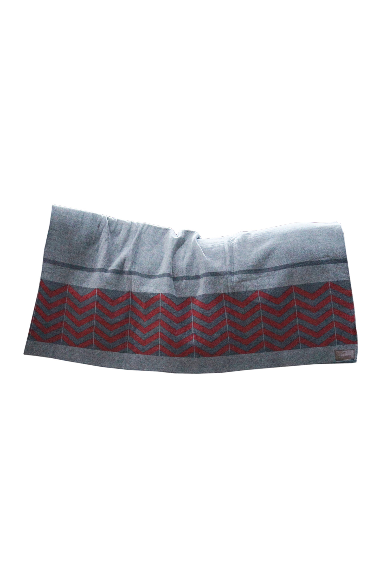 Grey/Dark Red Kentucky Horsewear Heavy Fleece Täcke