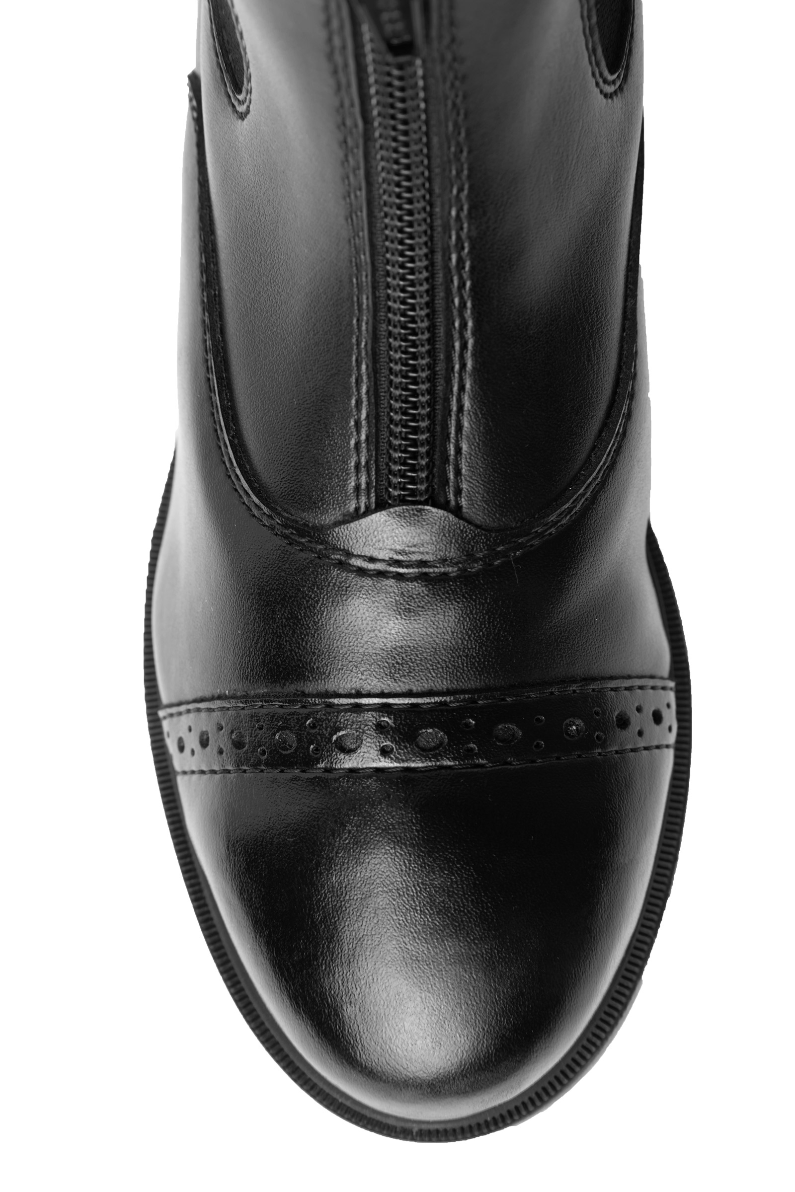 Horze Wexford Kids Jodhpur-skor för vintern i barnstorlek med dragkedja fram och fuskpäls