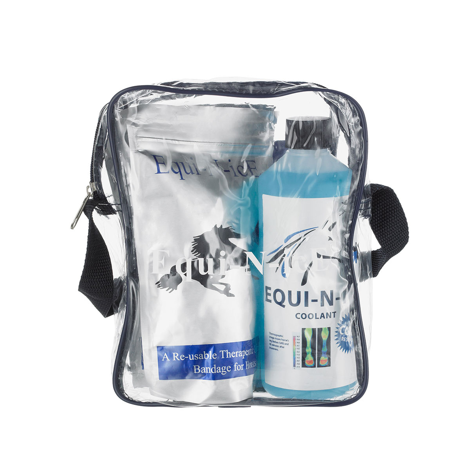 Equi-N-icE stallpaket (2 bandage + 500ml)