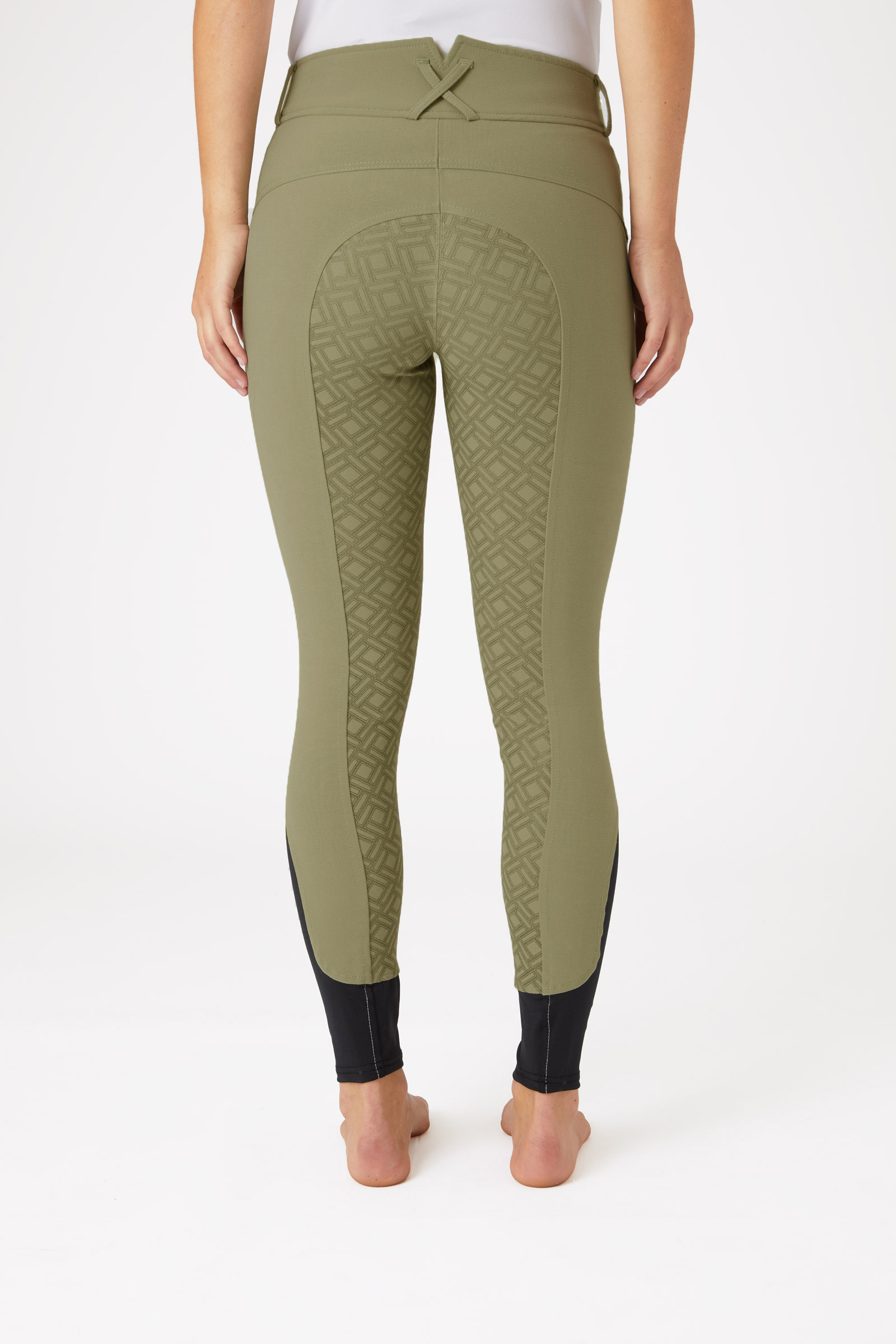 Horze ridbyxor med h&ouml;g midja och helskodd i silikon f&ouml;r dam