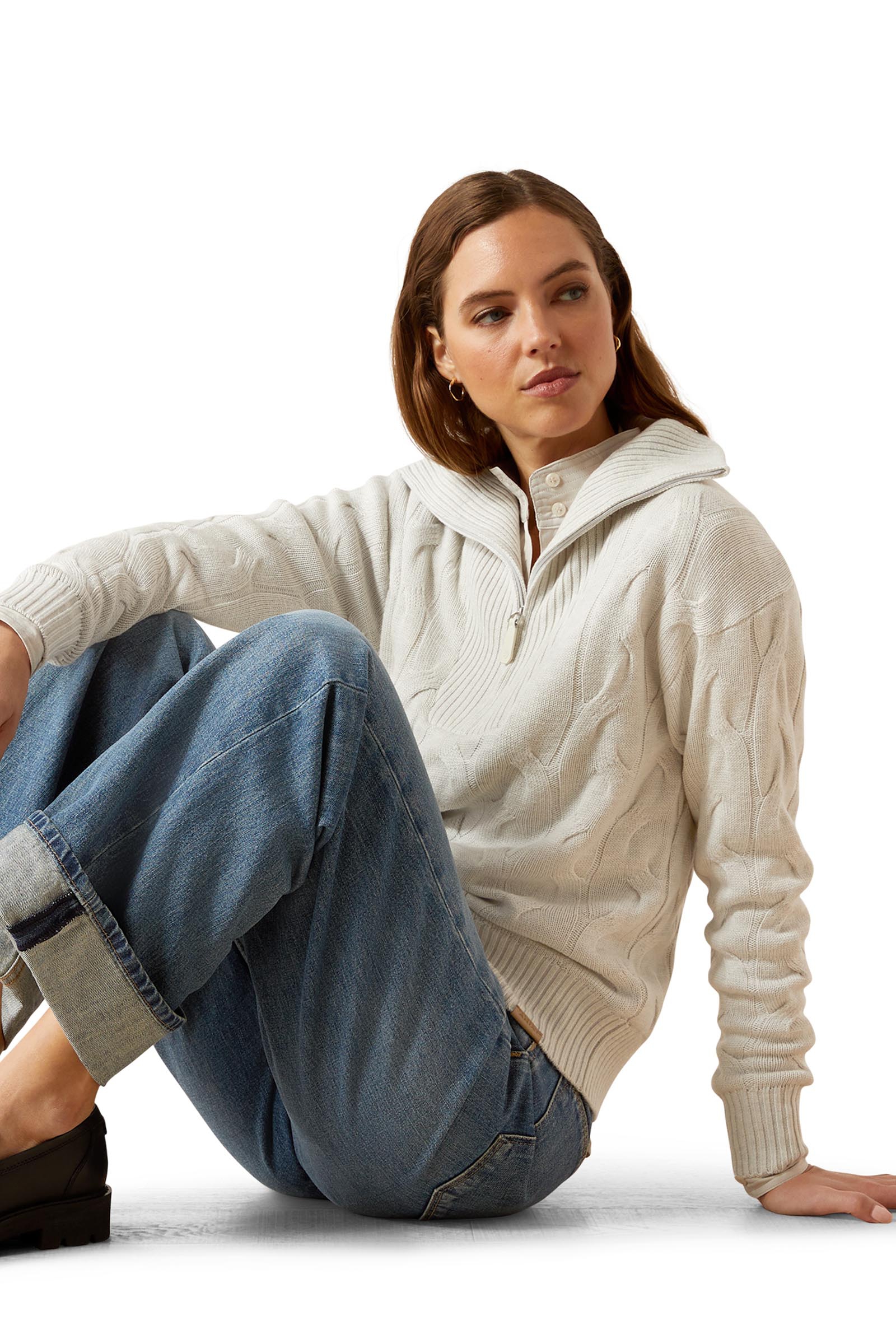 Ariat Alamere damtröja med halv dragkedja