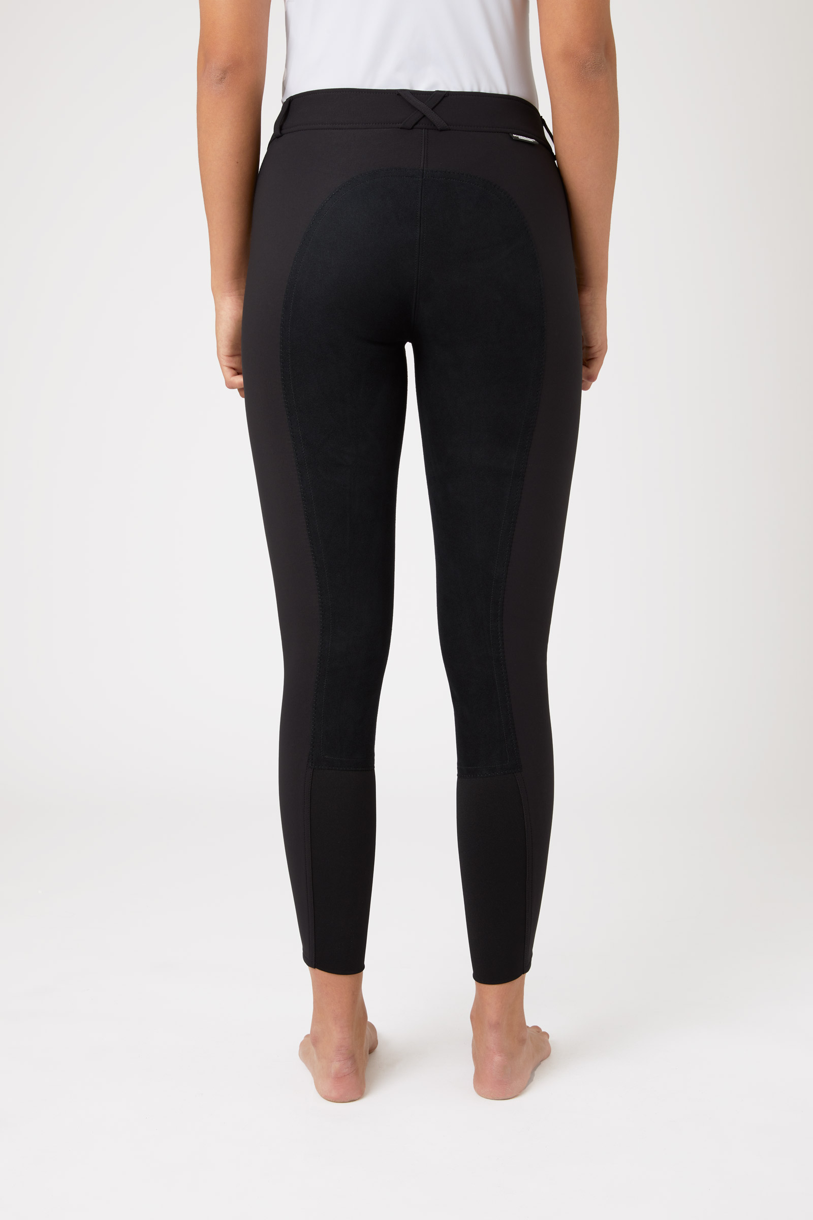 Horze Grand Prix helskodda ridbyxor med lädergrepp för damer, UPF 50+