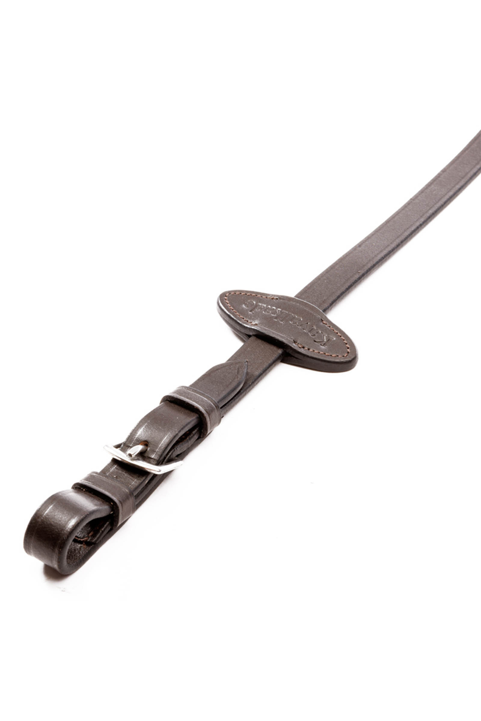 Kavalkade Double Ridge Rubberised Reins With 10 Stops, 16 mm