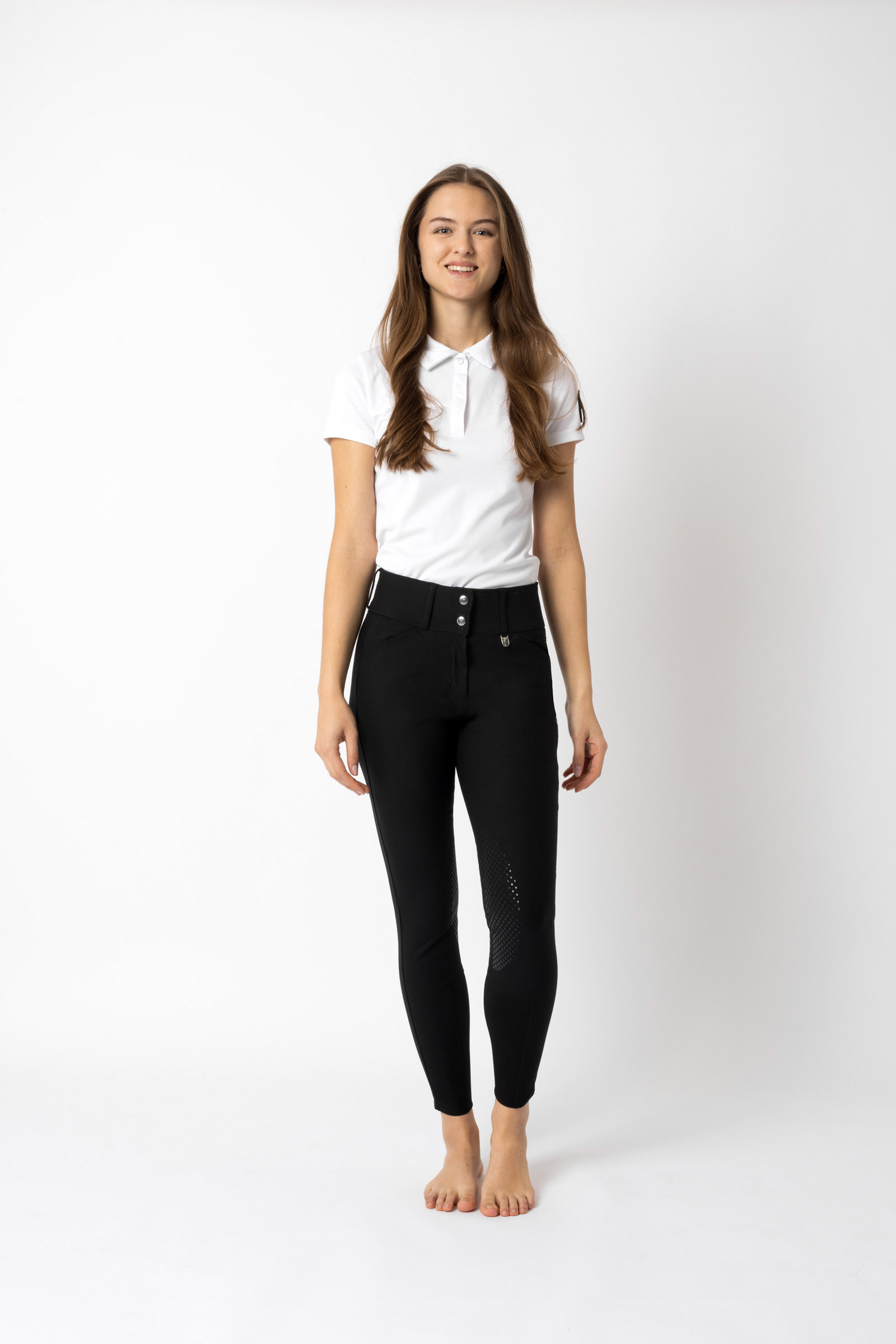 Horze Grand Prix II ridbyxor med knäskodd, dam