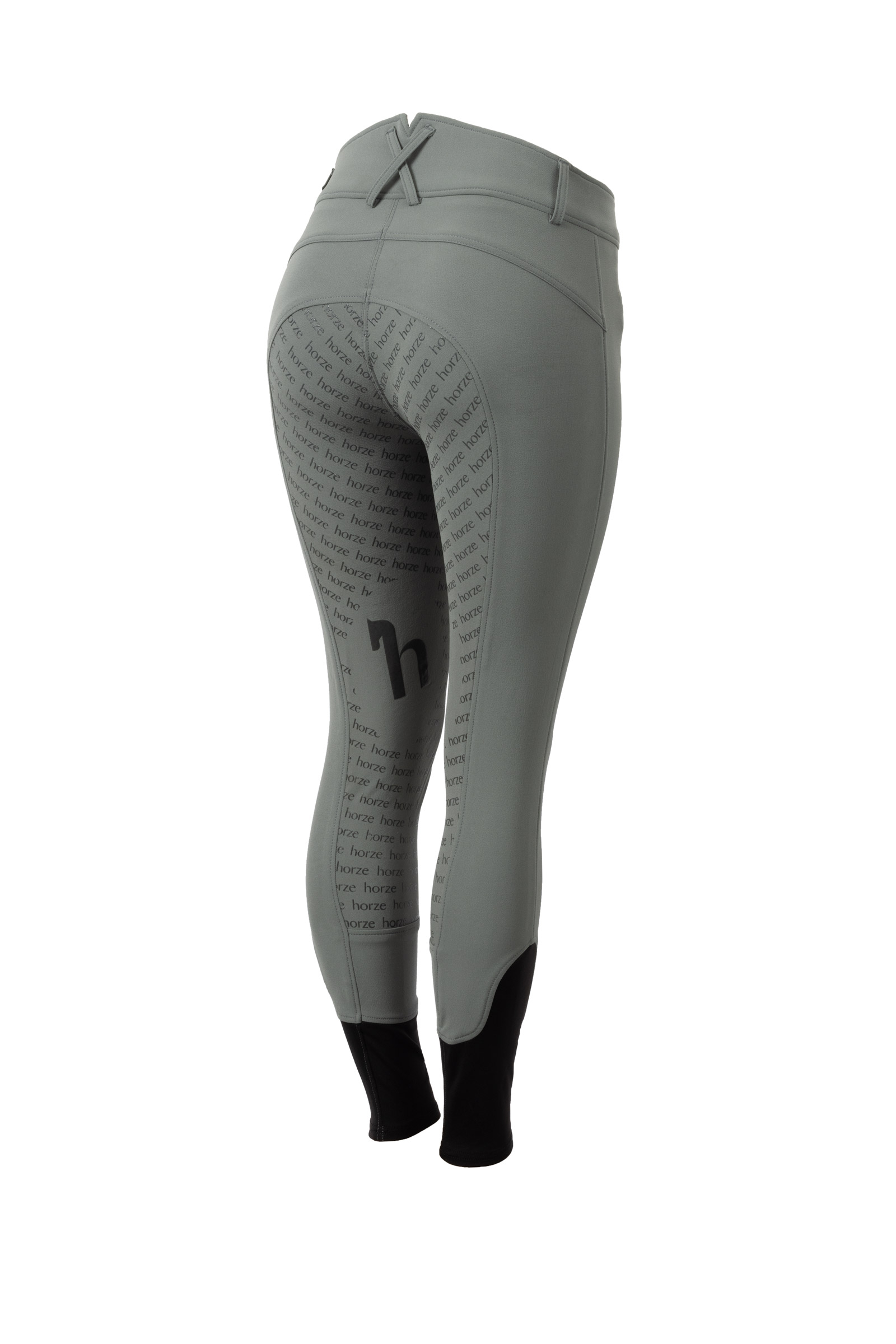 Rosemary green Silikonhelskodda ridbyxor med hög midja, dam